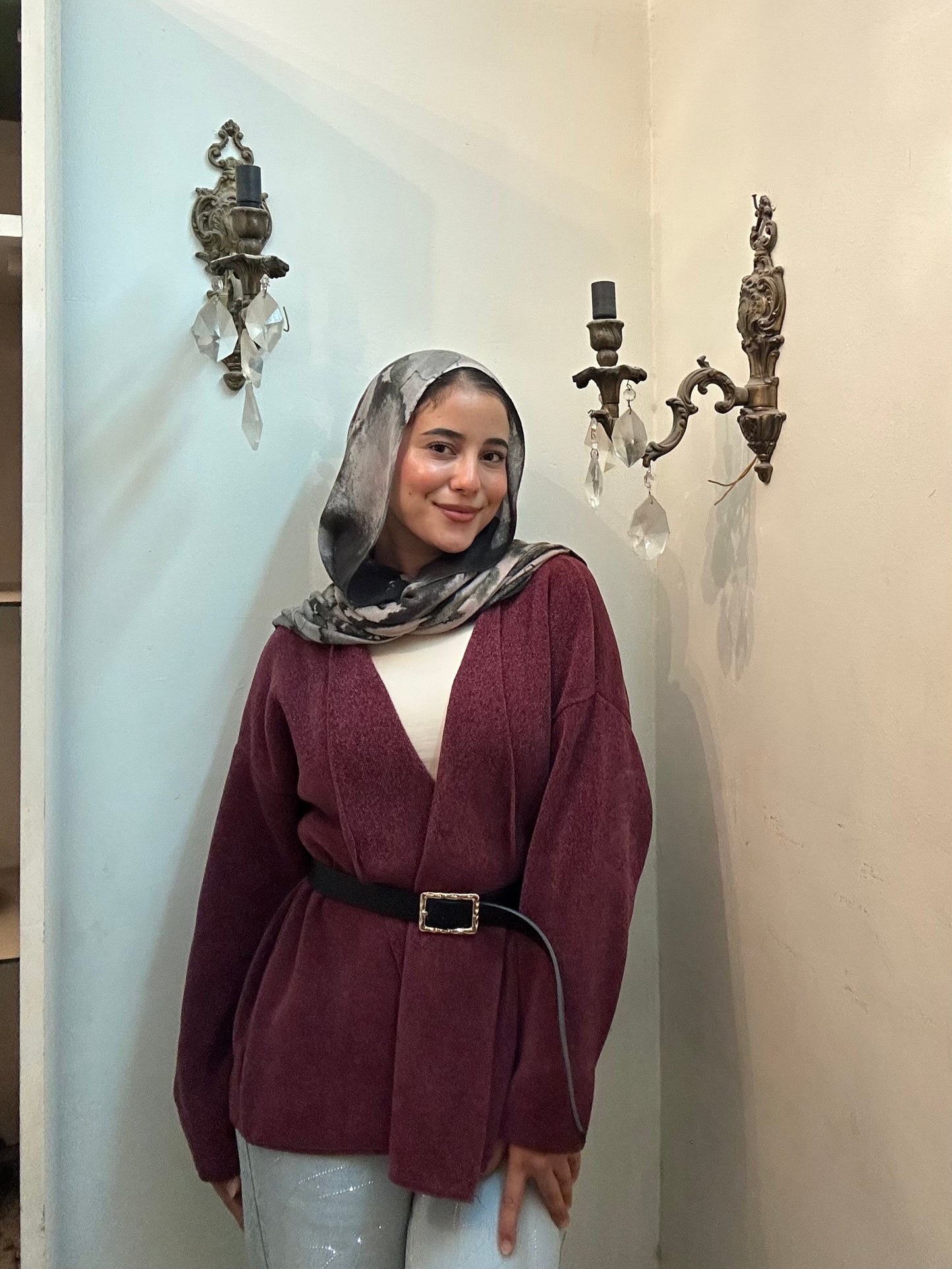 Velvet Wrap pullover