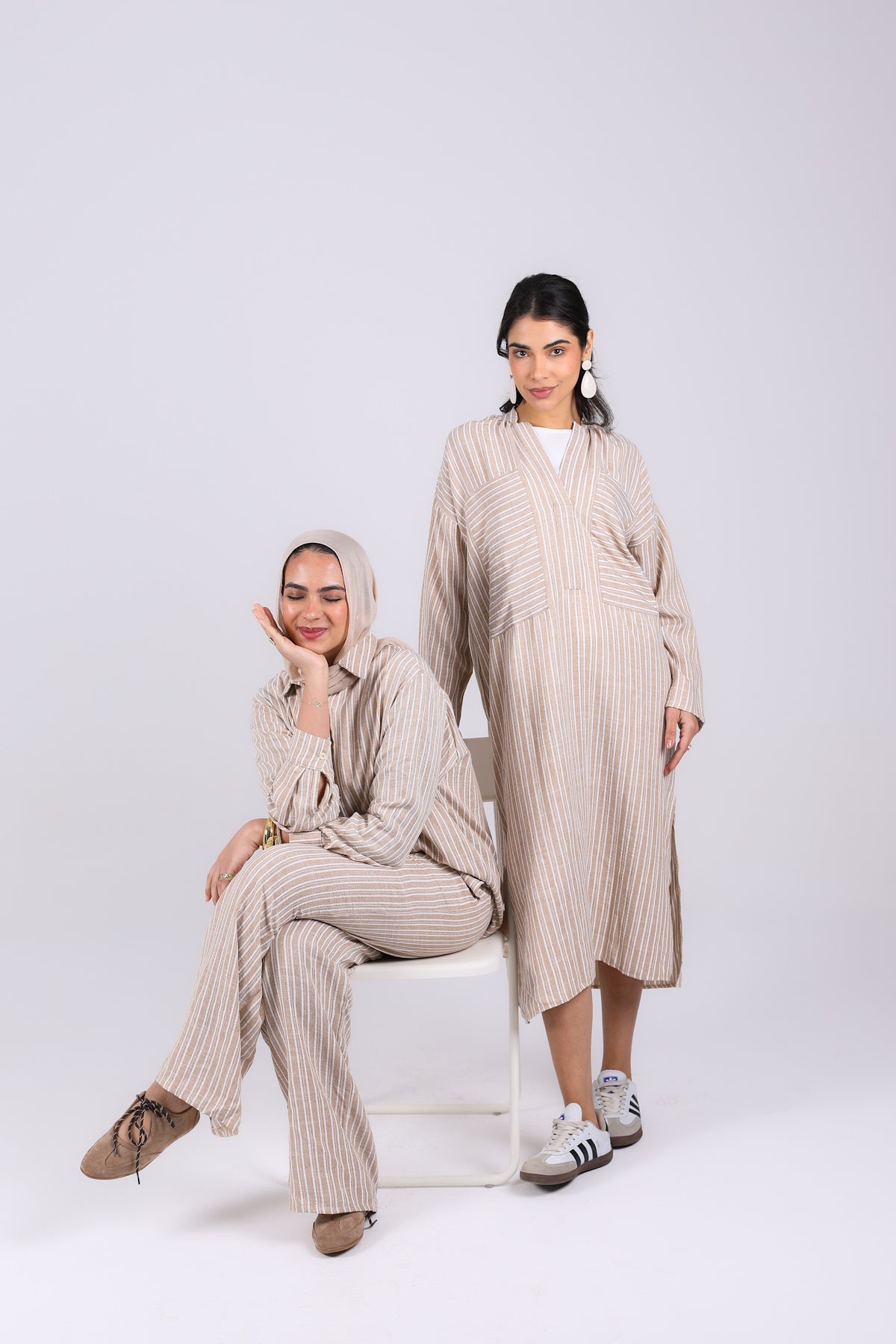 Mocha stripped set