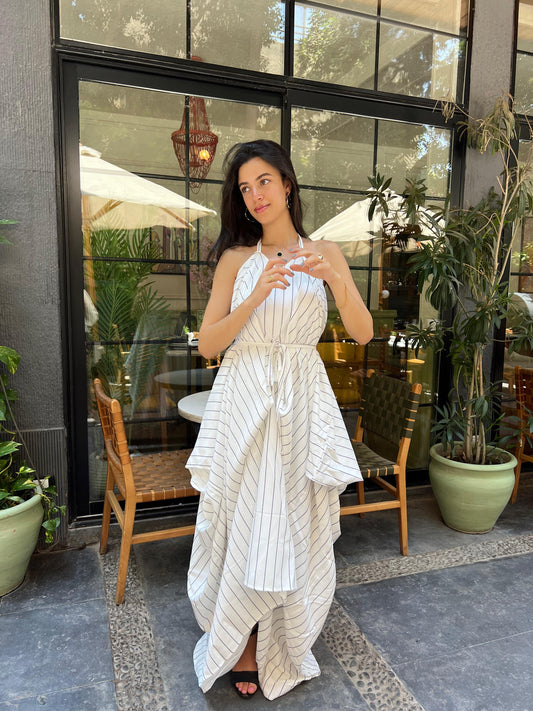 Linen kaftan dress
