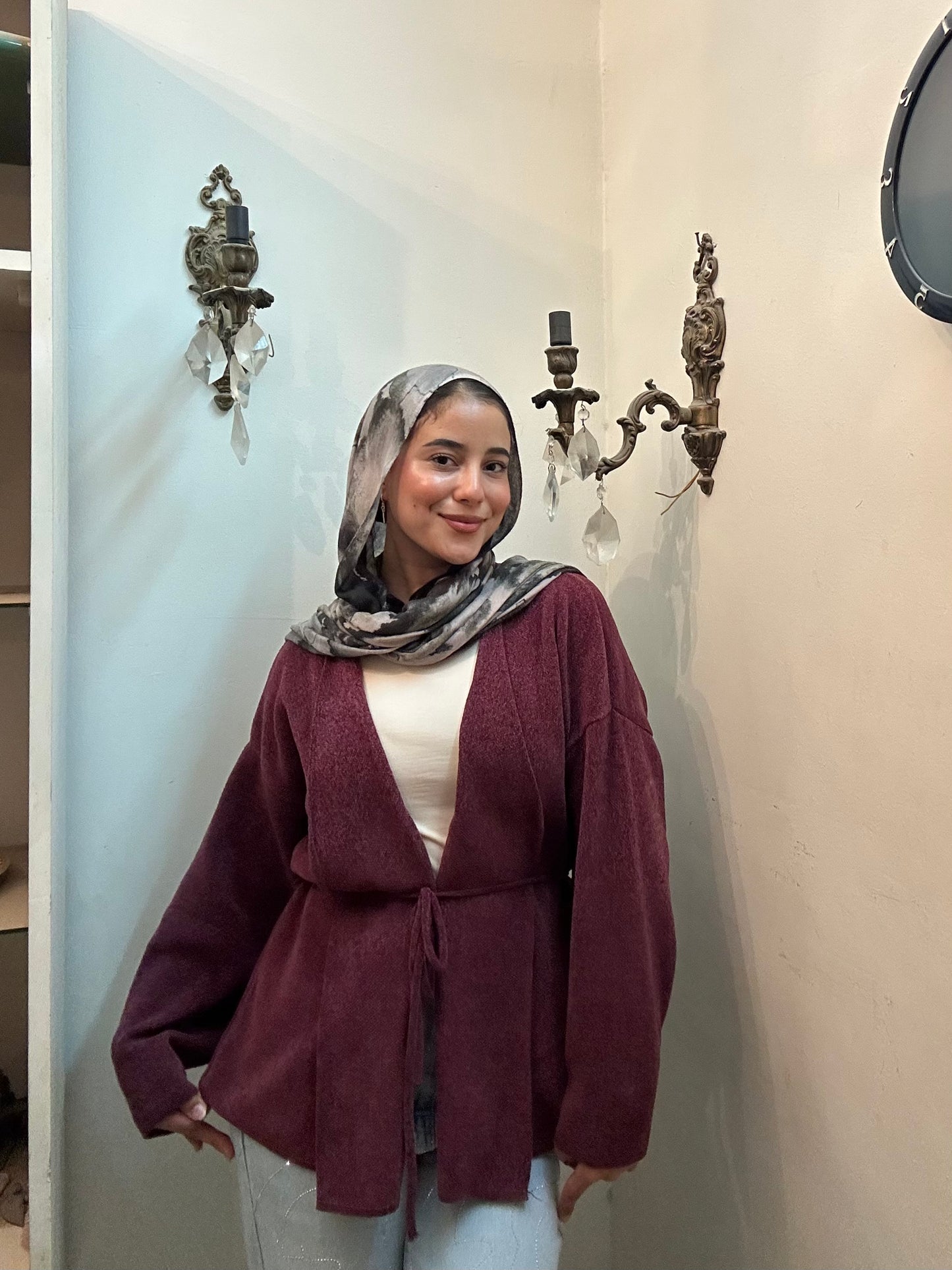 Velvet Wrap pullover