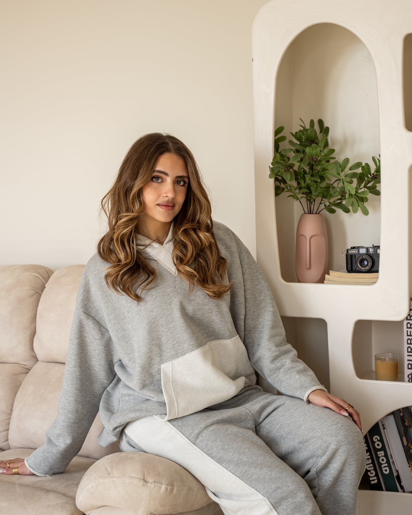 The Bomber Hoodie - Grey