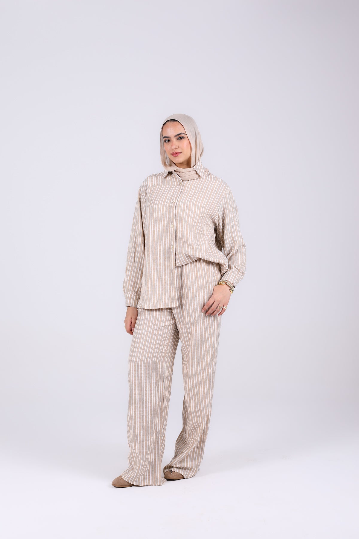 Mocha stripped set