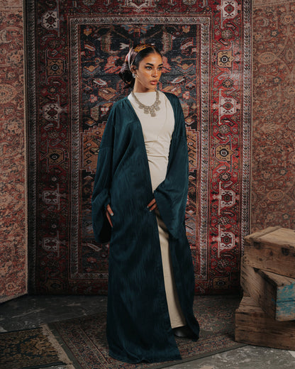 Abstract kaftan in Dark Teal